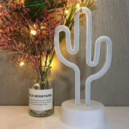 Lampe de Chevet Cactus Néon