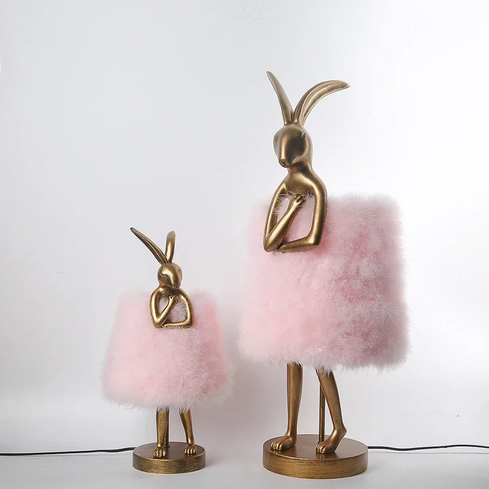 Lampe de Chevet Plume en Forme de Lapin