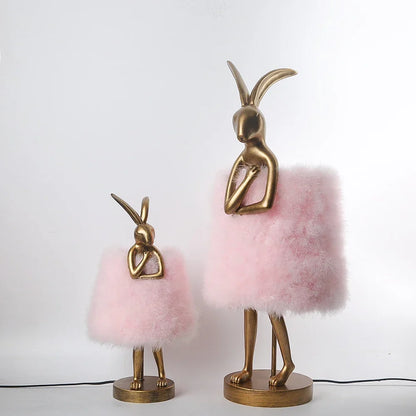 Lampe de Chevet Plume en Forme de Lapin