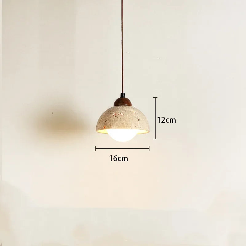Lampe de Chevet Suspendue en Pierre Moderne