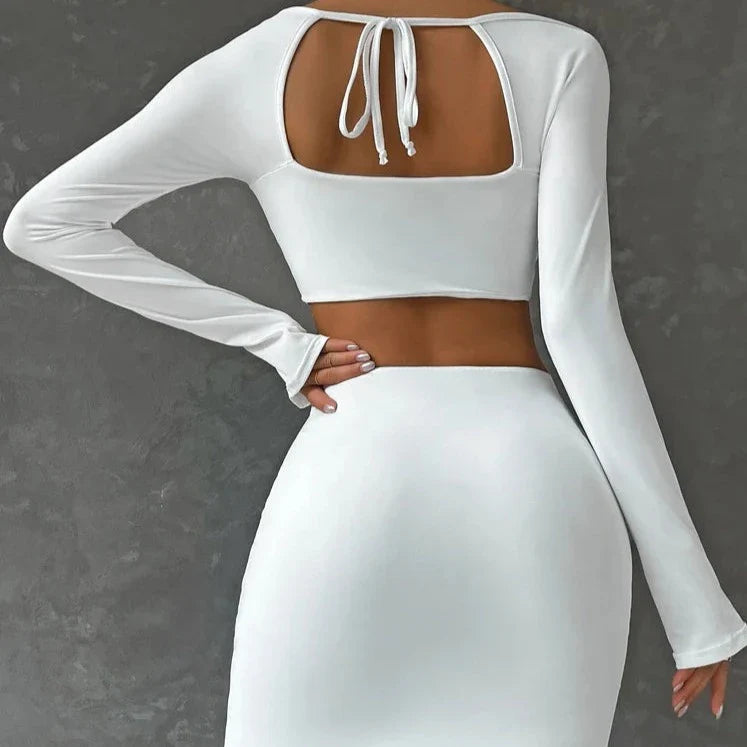 Ensemble jupe crop top