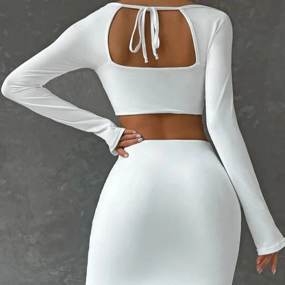 Ensemble jupe crop top