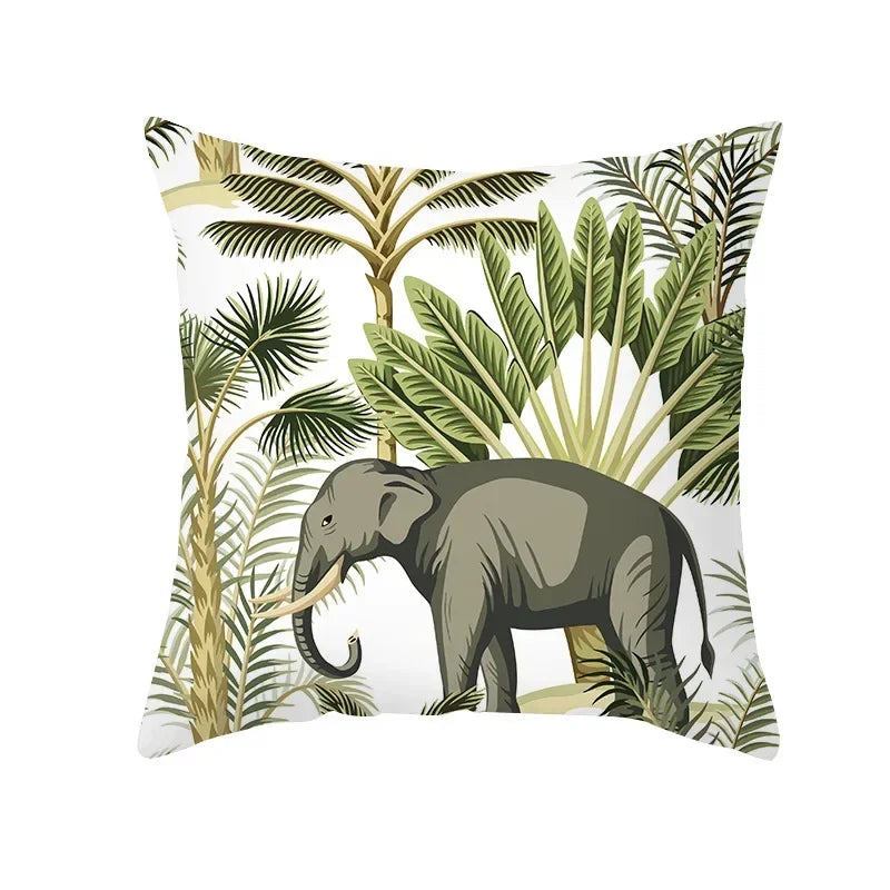 Coussin animaux jungle