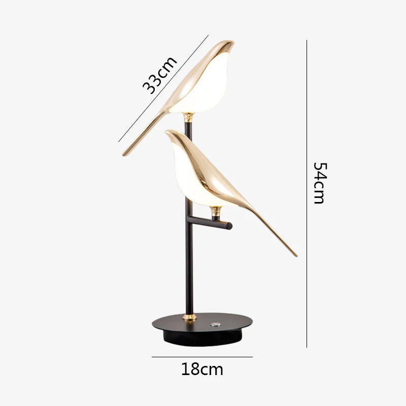 Lampe de Chevet Design Oiseau Lumineux