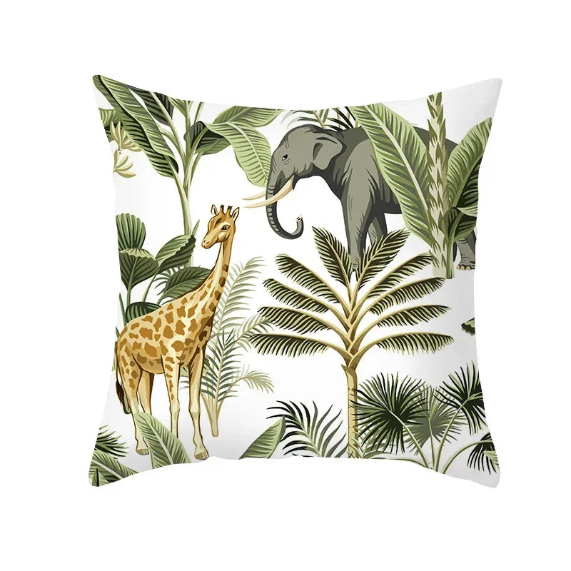 Coussin animaux jungle