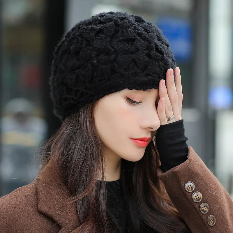 Bonnet Femme Crocheté Léger - Floraso