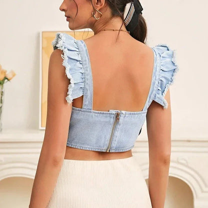Crop top denim