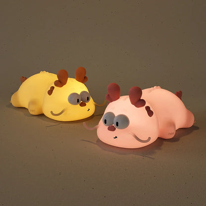 Lampe de Chevet Dragon Chinois Tactile en Silicone pour Enfants