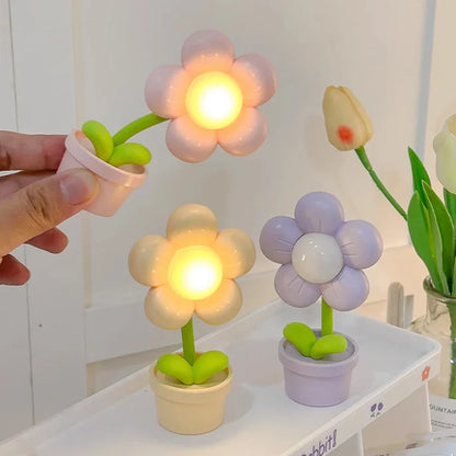 Lampe de Chevet Fleurs LED Mini