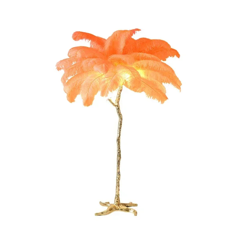 Lampe de Chevet à Plume sur Pied