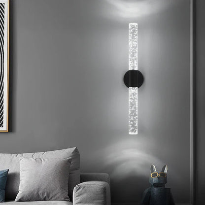 Lampe de chevet Murale Moderne LED avec Tige en Cristal