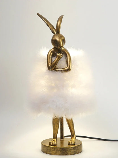 Lampe de Chevet Plume en Forme de Lapin
