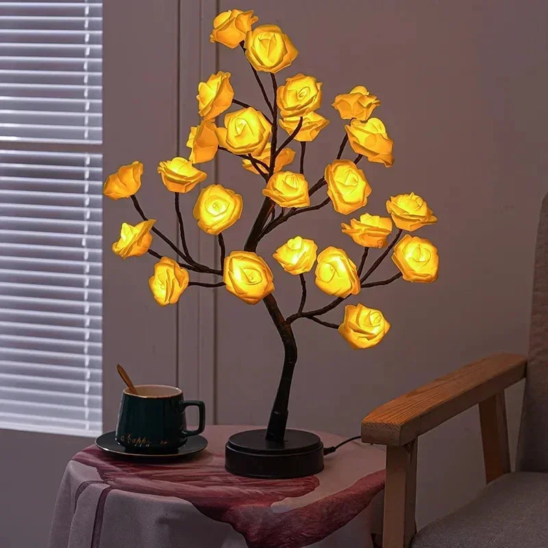 Lampe de chevet Roses Lumineuses Colorées