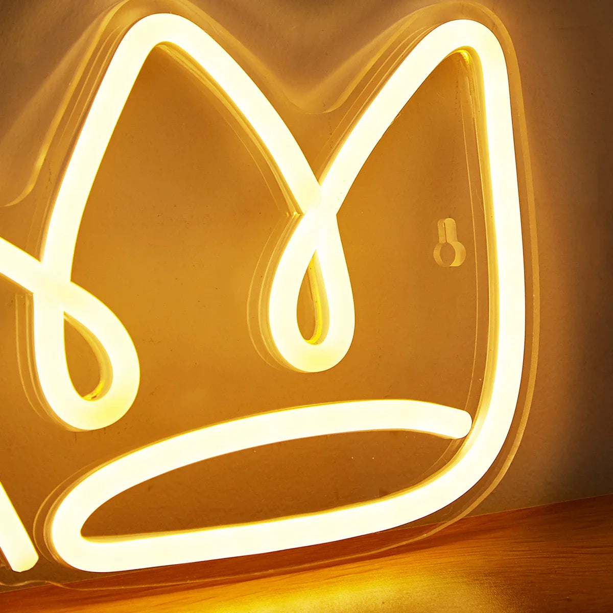 Lampe de chevet LED USB Néon Couronne