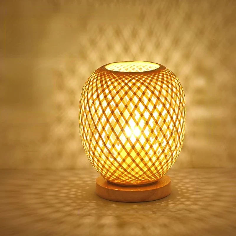 Lampe de chevet Ronde en Bambou