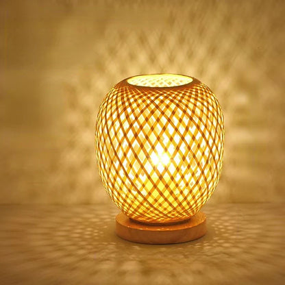 Lampe de chevet Ronde en Bambou