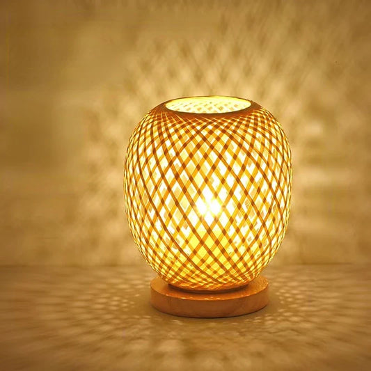 Lampe de chevet Ronde en Bambou