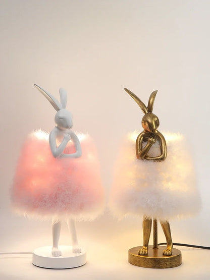 Lampe de Chevet Plume en Forme de Lapin