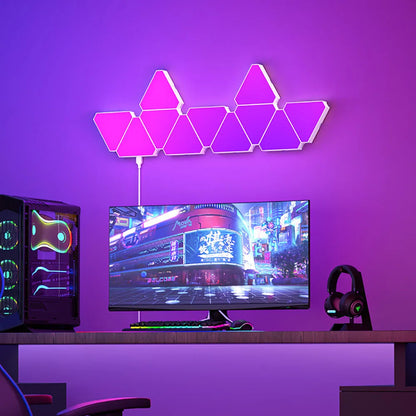 Lampe de chevet Murale LED Triangulaire RGB