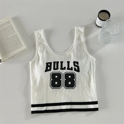 Basketball crop top femme