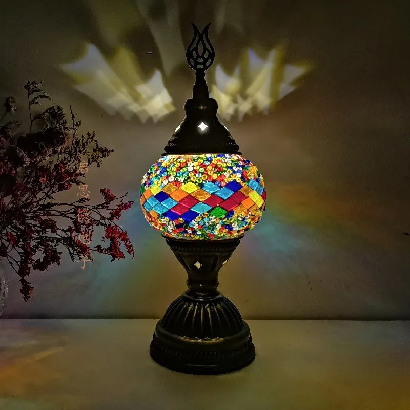 Lampe de chevet Vintage en Mosaïque