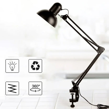 Lampe de Bureau Pliable à Clip Moderne