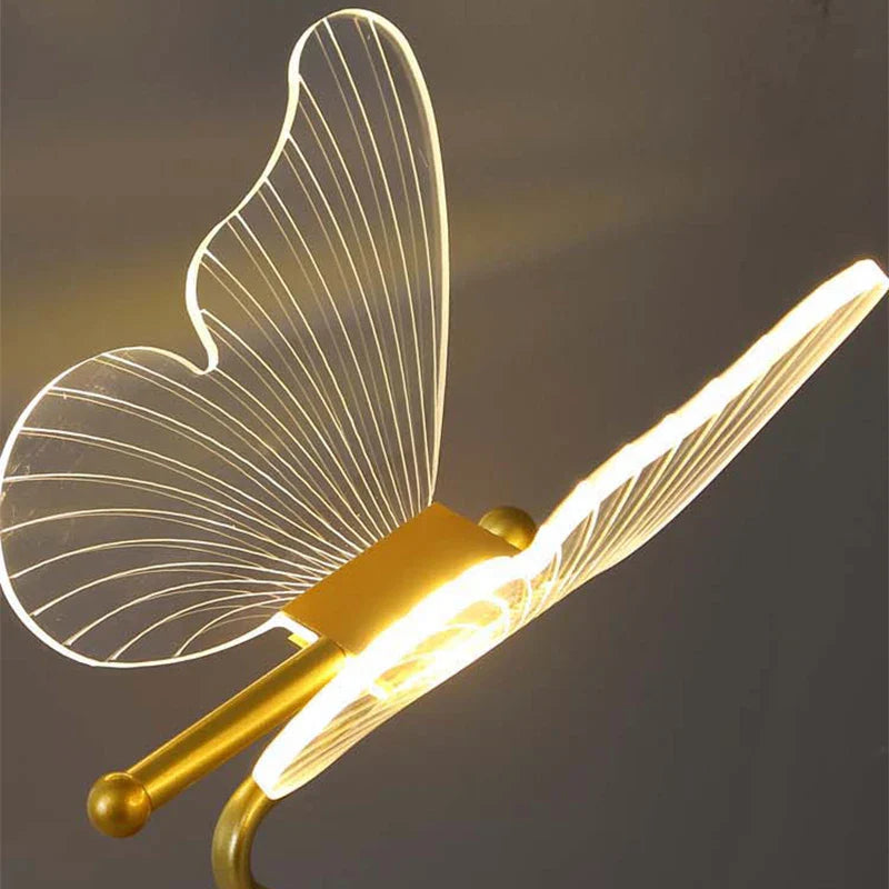 Lampe de Chevet Papillon Dorée Design