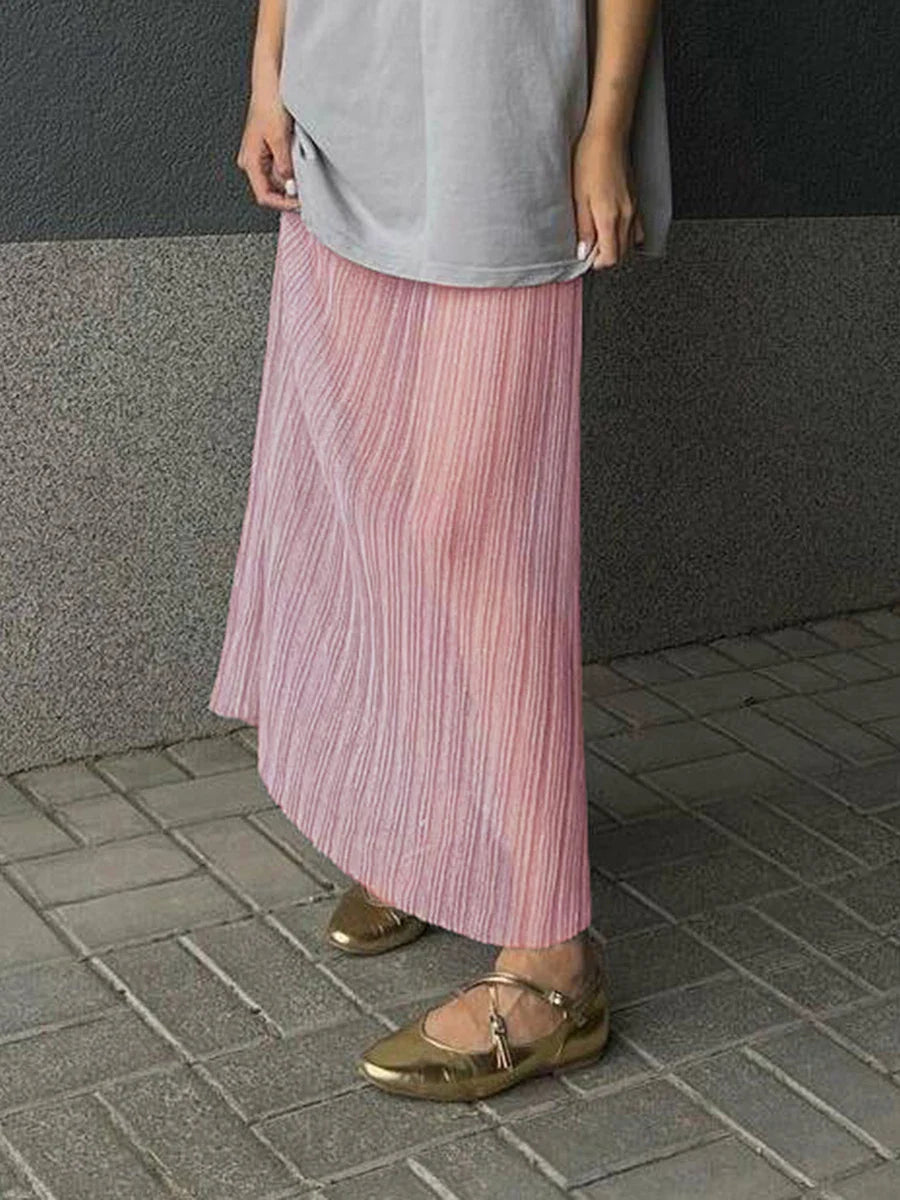 Jupe plissée transparente
