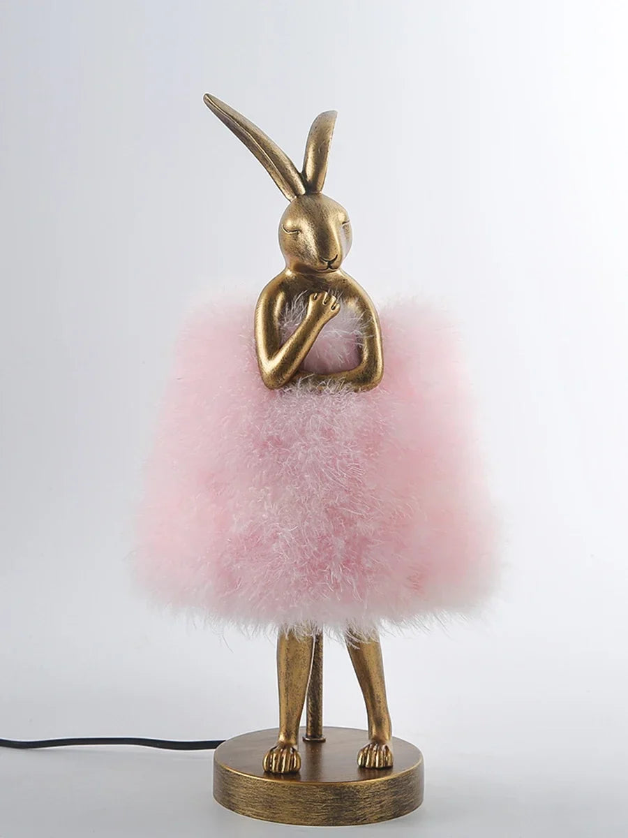 Lampe de Chevet Plume en Forme de Lapin