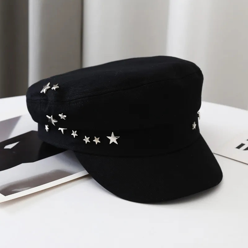 Béret Casquette Gavroche Femme Étoile Luxe - La Maison du Chapeau