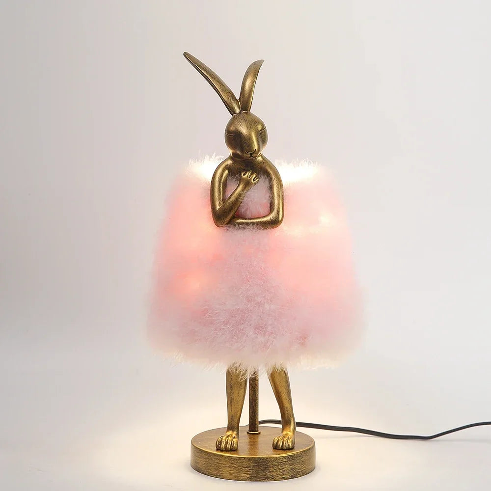 Lampe de Chevet Plume en Forme de Lapin