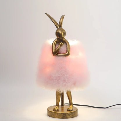 Lampe de Chevet Plume en Forme de Lapin