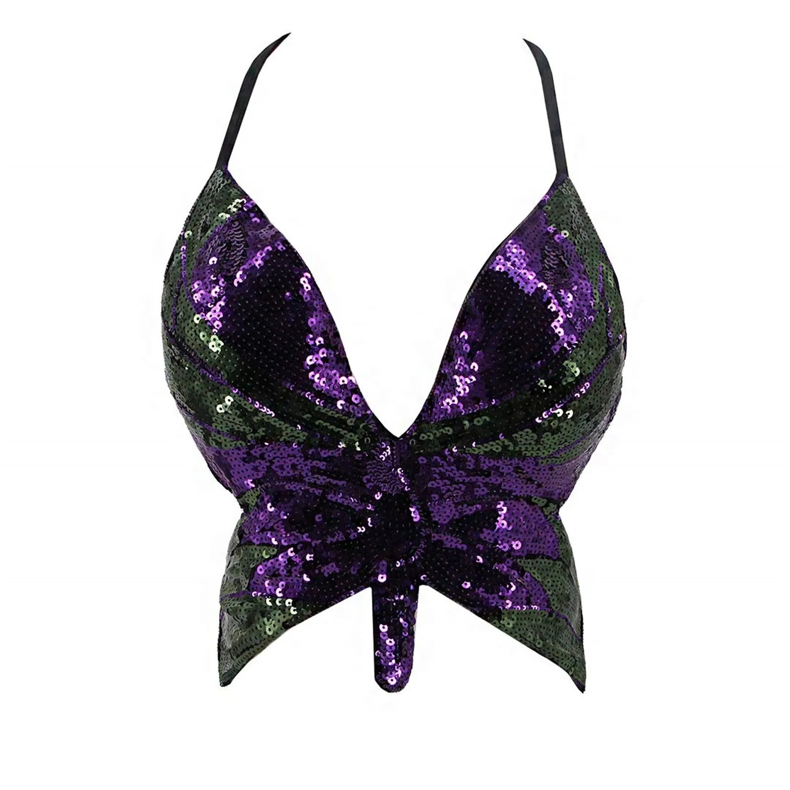 Crop top papillon women