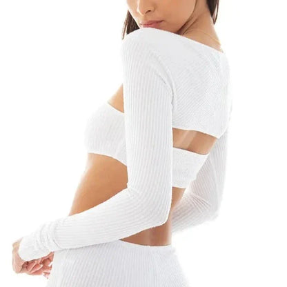 Crop top blanc chic
