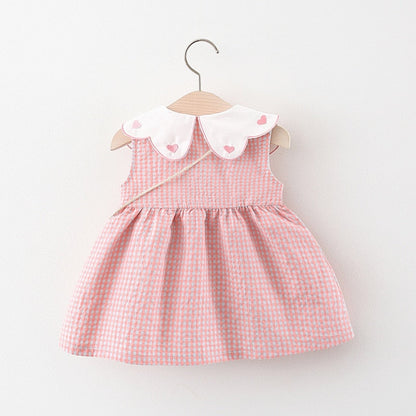 Robe Princesse Bébé Col Festonné