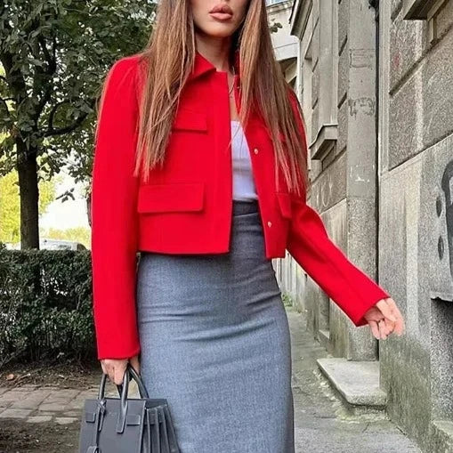 Manteau crop top