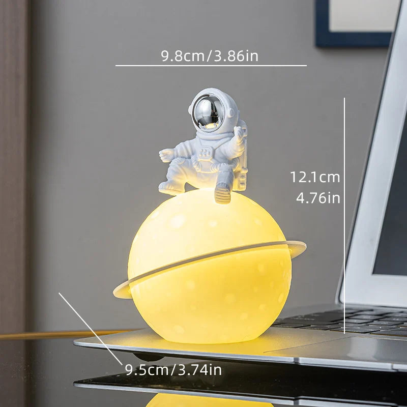 Lampe De Chevet Astronaute Lune Nocturne