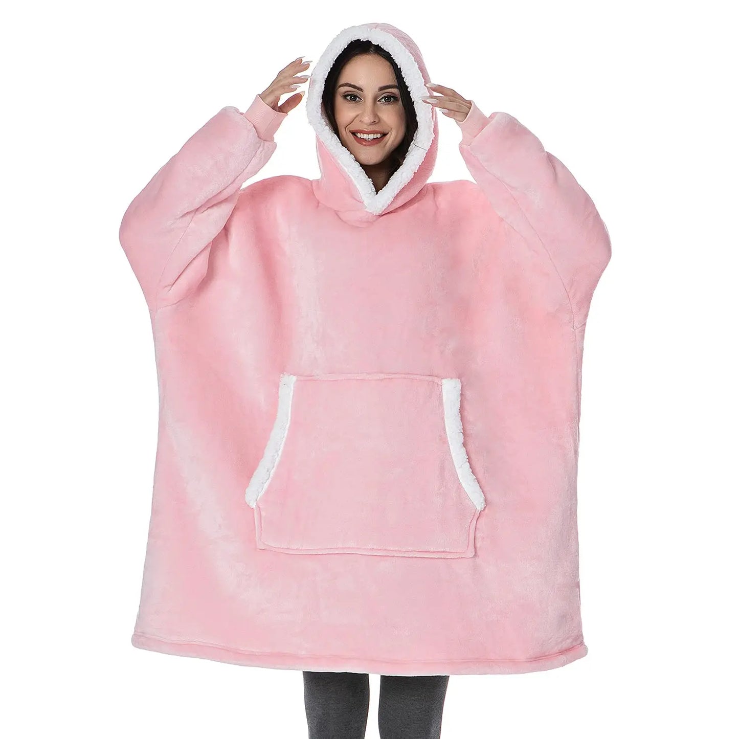 Sweat Plaid Femme Rose