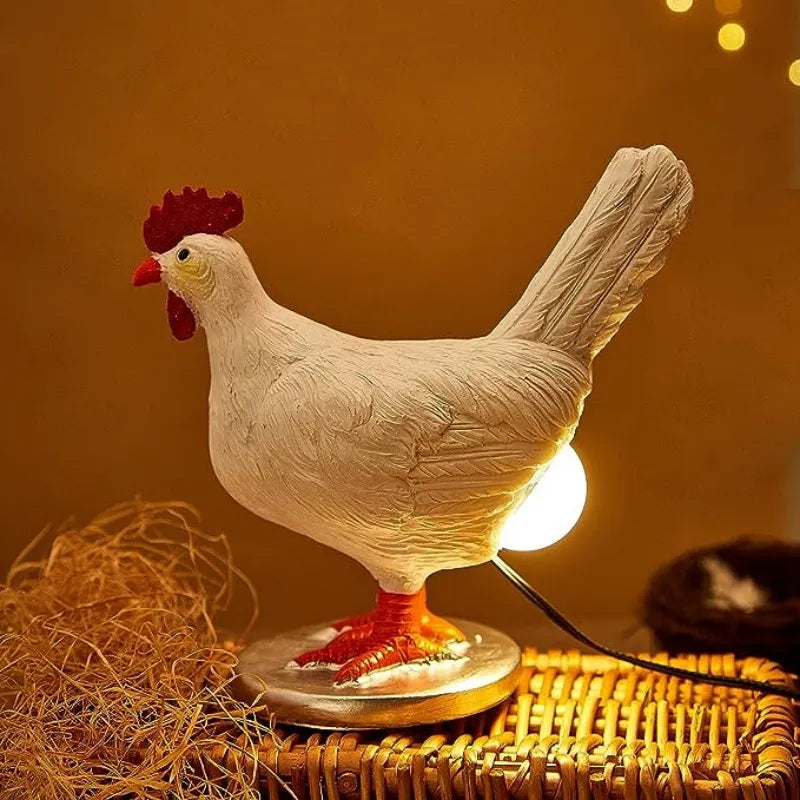 Lampe de Chevet Poule LED Tactile Originale