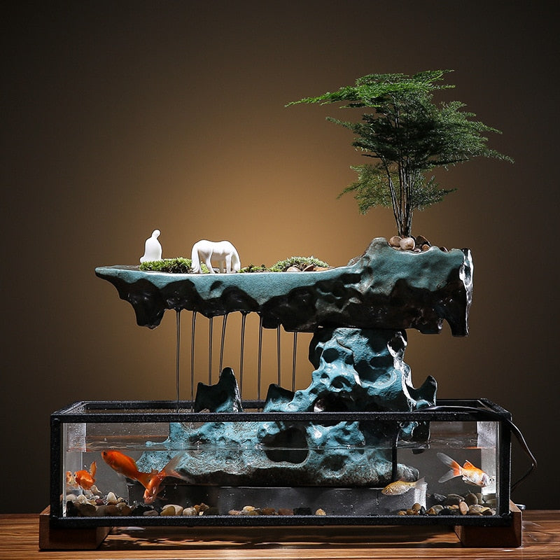 Aquarium Fontaine à Eau