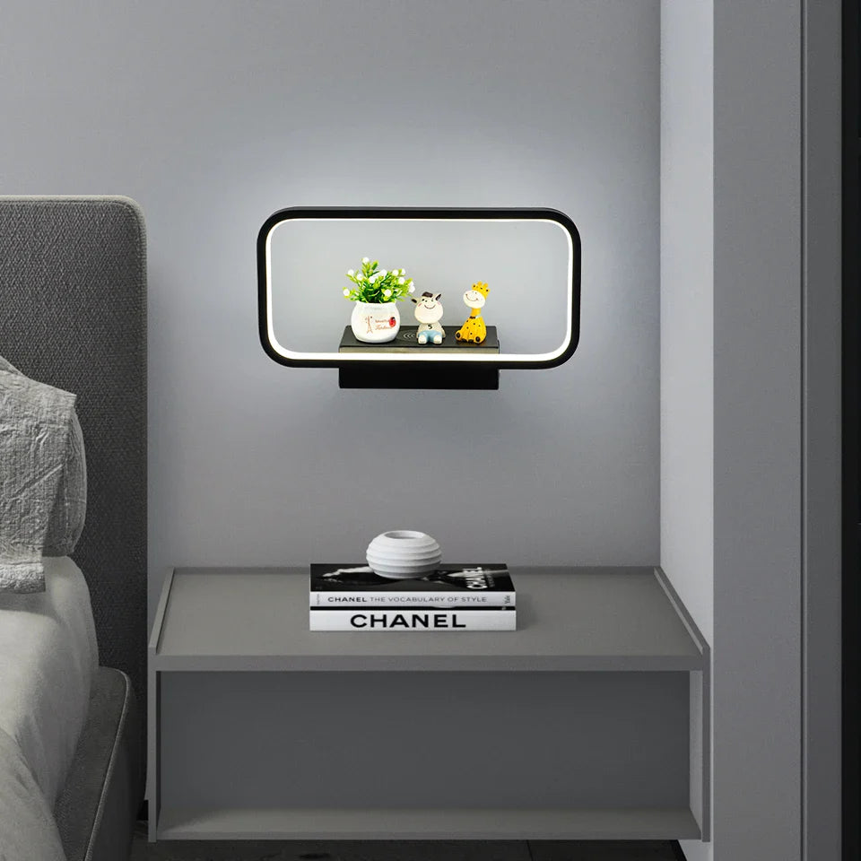 Lampe de chevet Murale Moderne Tactile avec Chargeur de Téléphone