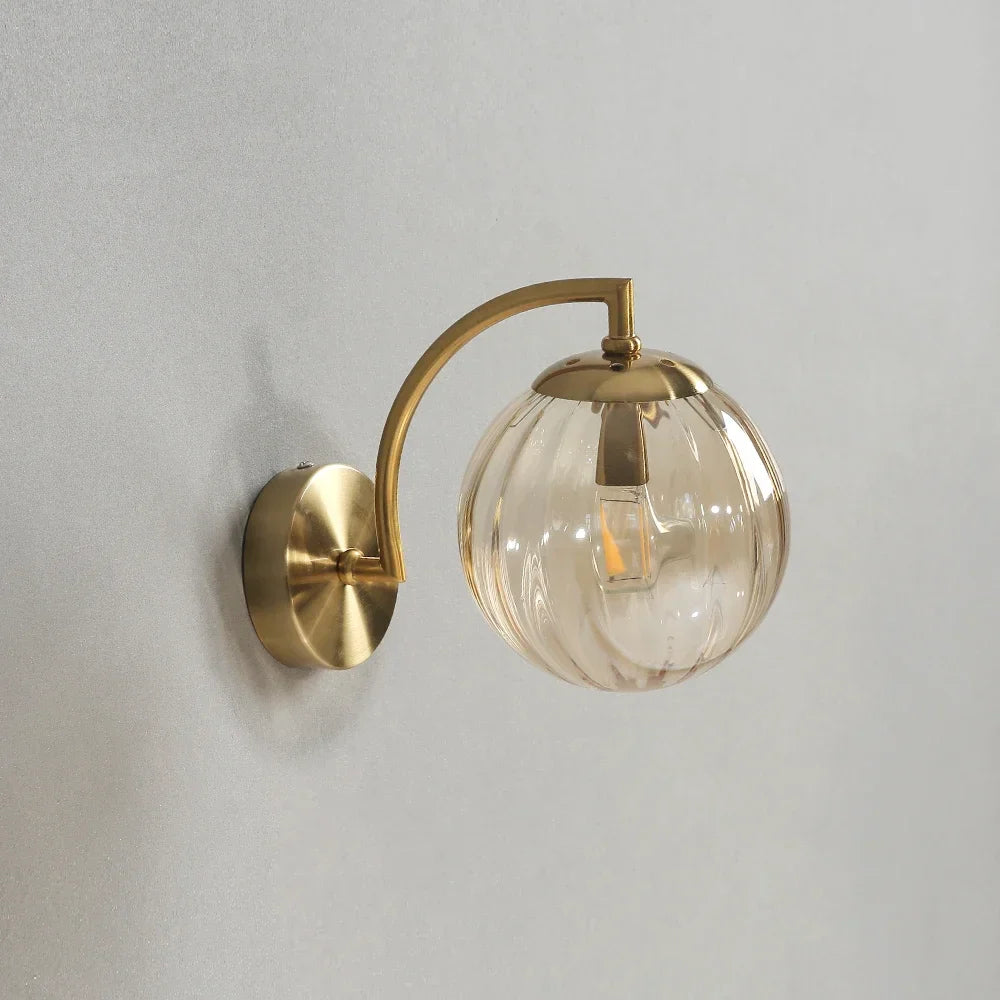 Lampe de chevet Murale LED Moderne en Verre Teinté