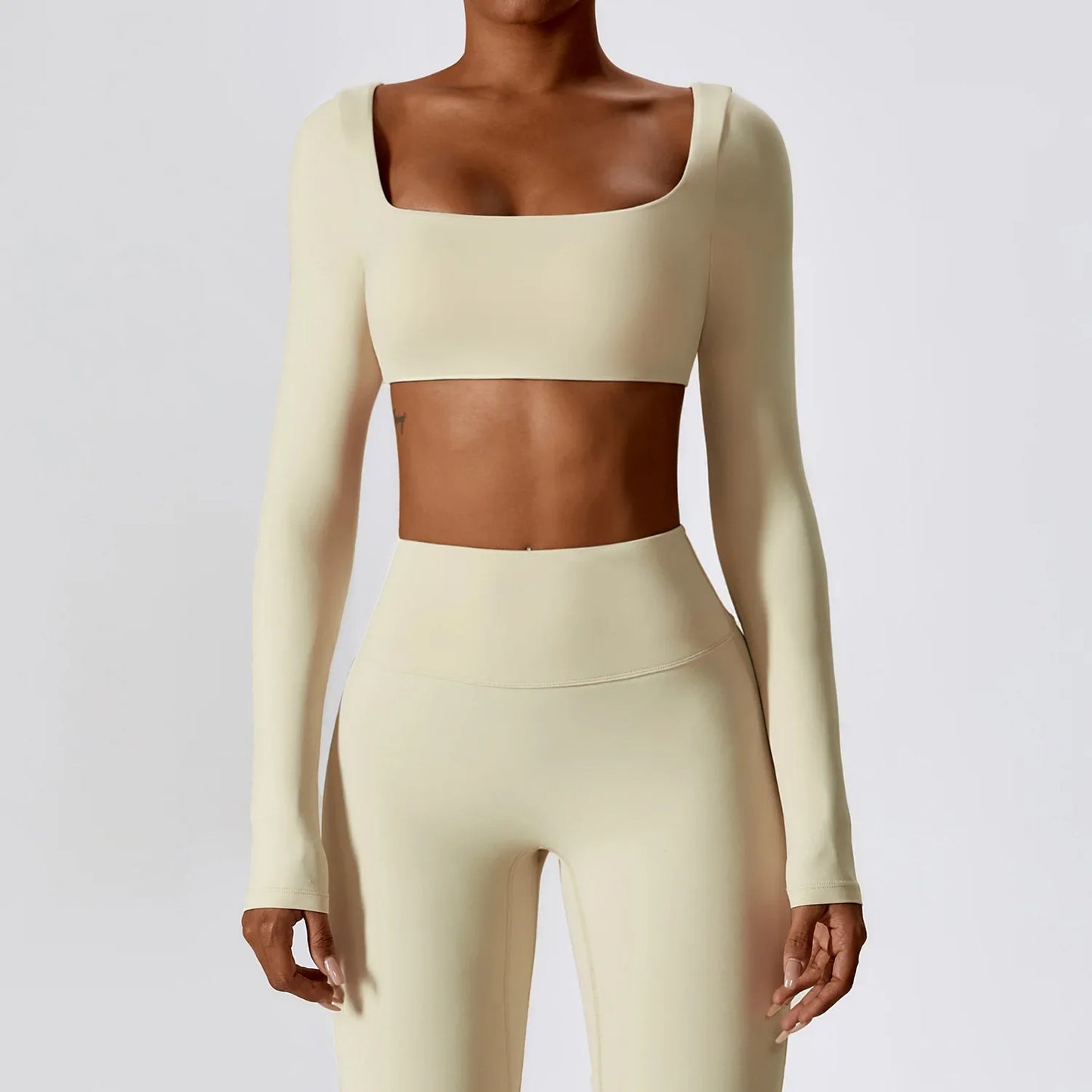 Femme running crop top