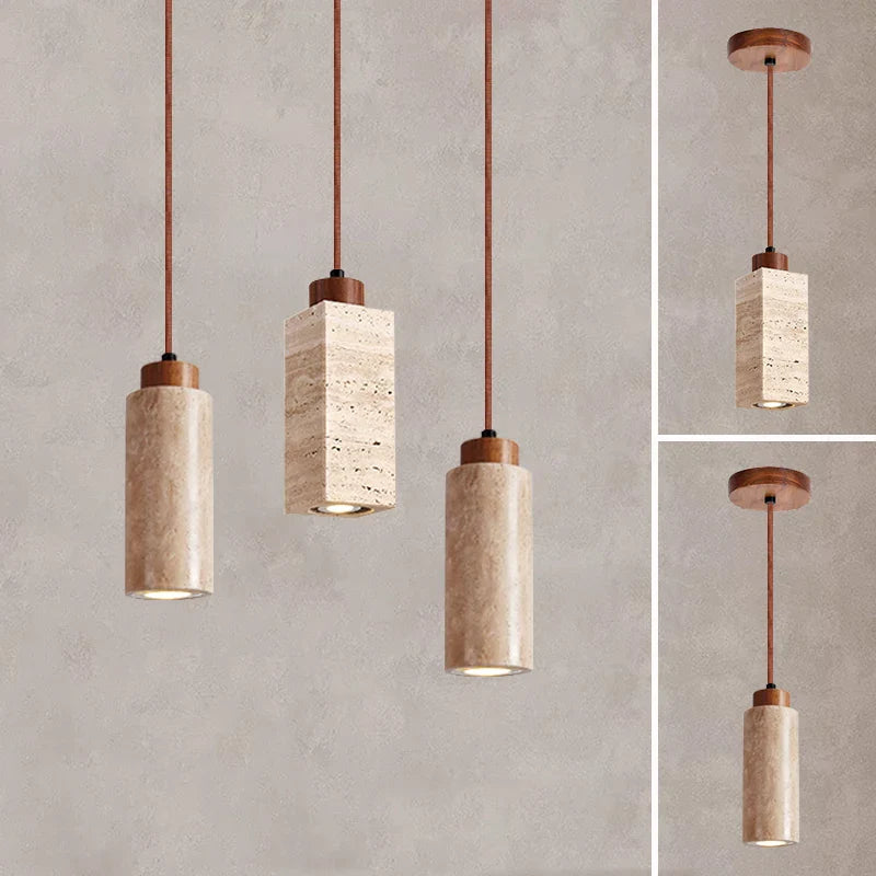 Lampe de Chevet en Marbre Travertin Nordique