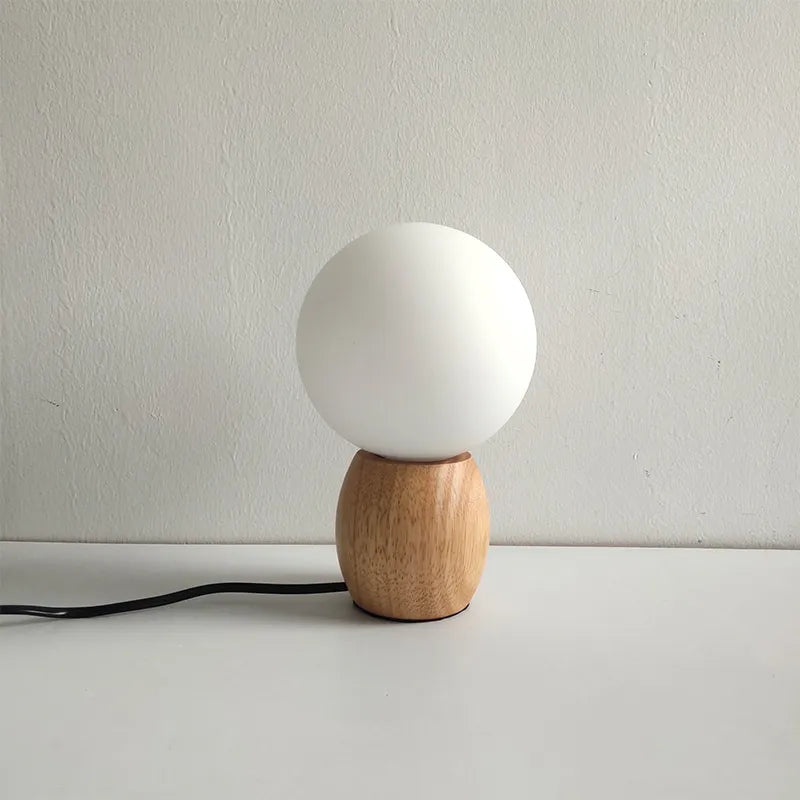 Lampe de chevet Bois en Forme de Boule