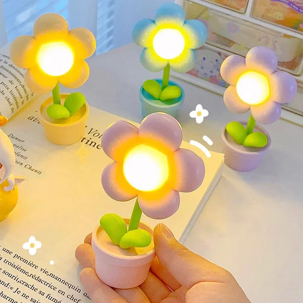 Lampe de Chevet Fleurs LED Mini