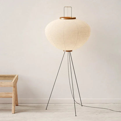 Lampe de Chevet Japonaise en Papier de Riz Akari