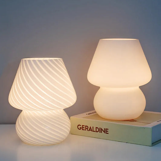 Lampe de chevet Vintage en Verre