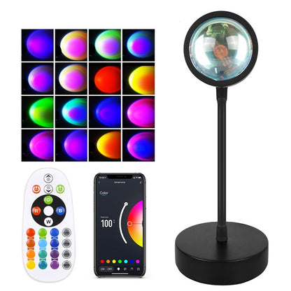 Lampe de Chevet USB Projecteur Soleil Coucher de Soleil