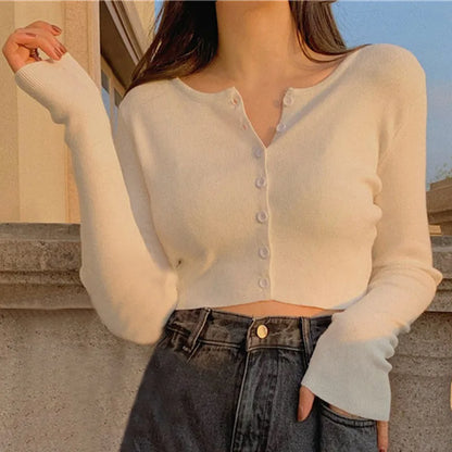 Cardigan crop top
